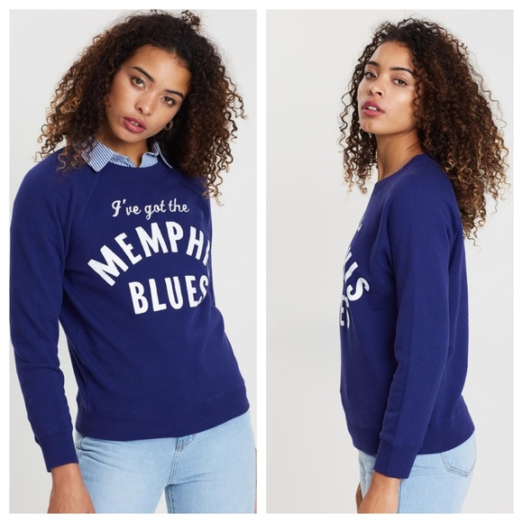 J. Crew Tops - J. Crew Memphis Blues Sweatshirt